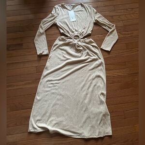 NWT Zara knit cutout dress